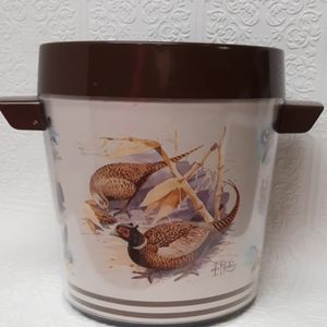 Vintage Duck Season Ice Bucket 1978 home decor cabin retro
